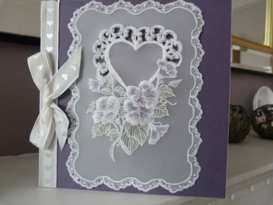 Romantic Heart Valentine Day card