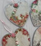 Home - Decoupage Rose Wooden Heart Decoration by Carolee Crafts PB7 - 0007 - Image 3