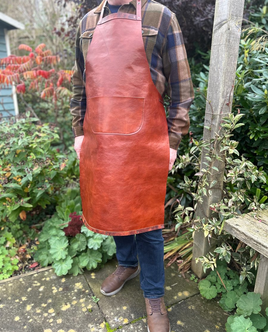 Apron leather handcrafted for the person who has everything 