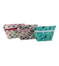 Cosmetics bag with cat print and 2 pockets, makeup pouch, water resistant case,  - Image 1