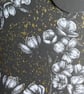 Thank You Card - Floral Black and Gold - Image 3