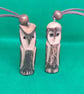 Owl necklaces a pair  - Image 1