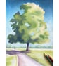 Chestnut Tree - original drawing - Bushy Park, chalk pastel - Image 1