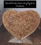 Heart of Gold ornamental heart made from resin gold leaf nique gifts