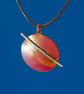 Red Planet Circular Copper Pendant - Image 1