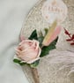 Dusty Rose Brides Bouquet and Buttonhole  - Image 4