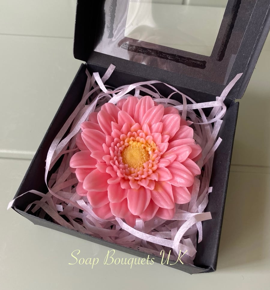 Gerbera Daisy Vegan Soap Gift Box: Original Thank You Gift