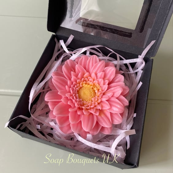 Gerbera Daisy Vegan Soap Gift Box: Original Thank You Gift