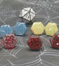 D20 Dice Resin Stud Earrings