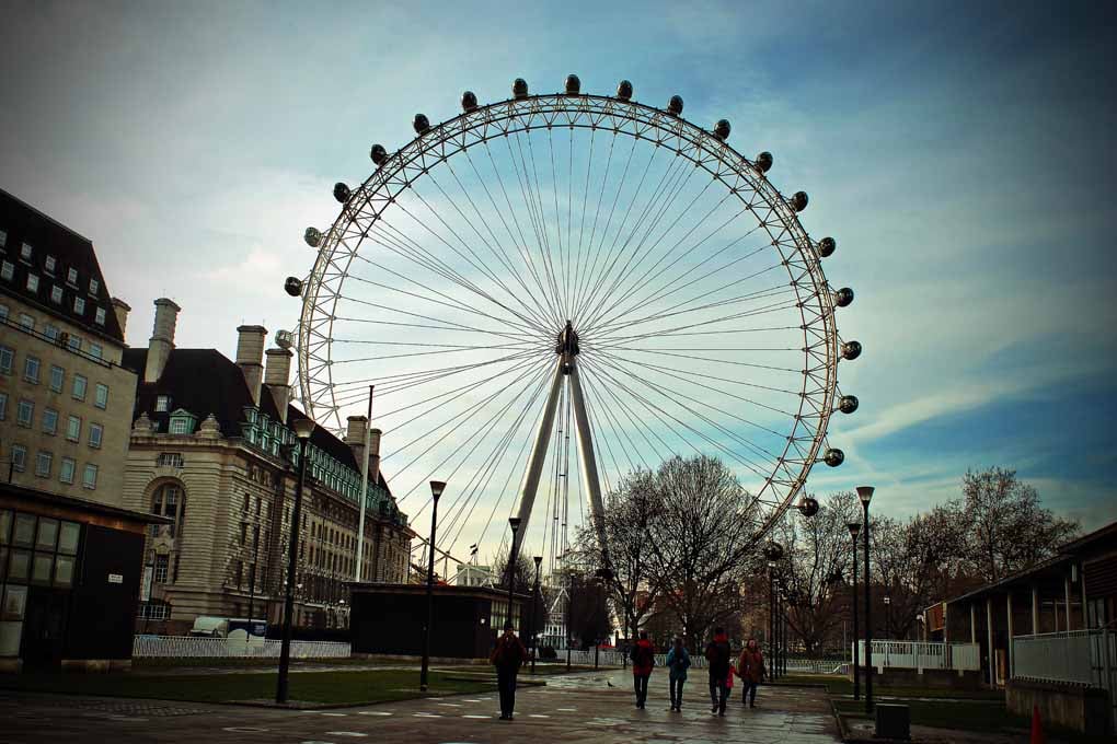 The London Eye Millennium Wheel Southbank UK Photograph Print