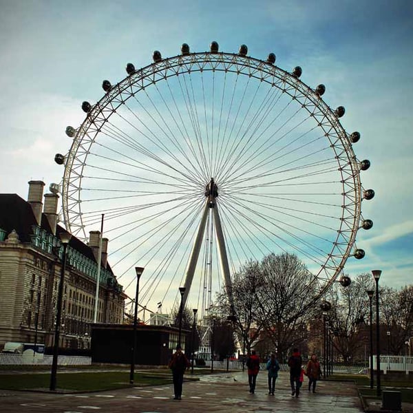The London Eye Millennium Wheel Southbank UK Photograph Print