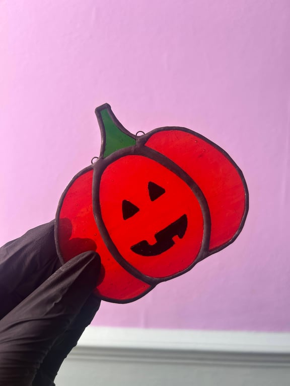 Stained Glass Pumpkin Patch Pal - Toothy