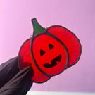 Stained Glass Pumpkin Patch Pal - Toothy