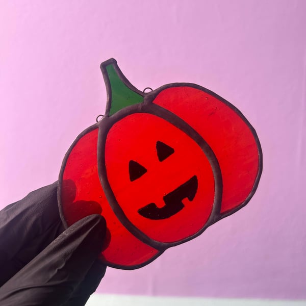 Stained Glass Pumpkin Patch Pal - Toothy