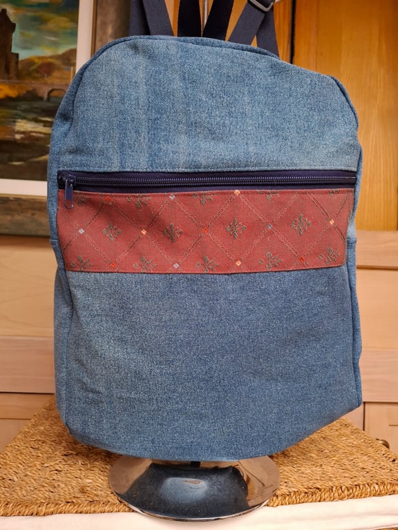 Denim backpack