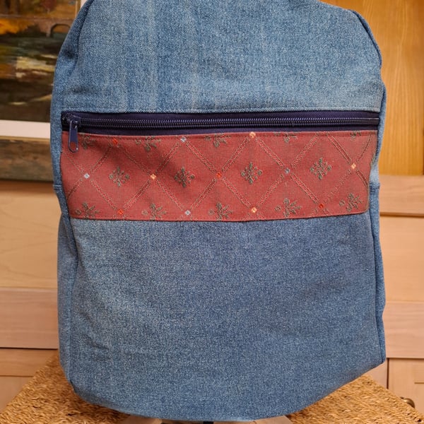 Denim backpack