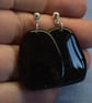 Organic Black Pebble Earrings - Image 4