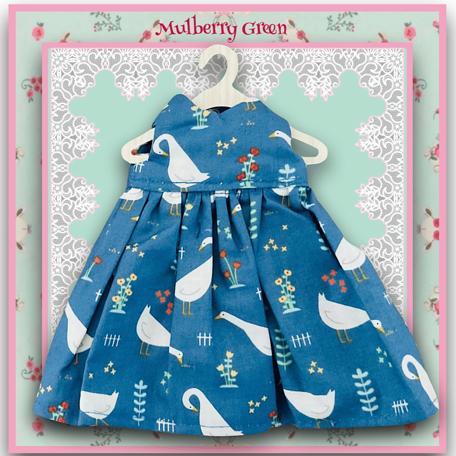 Reserved for Claire - Reduced - Blue Goose Dress