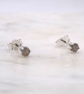 Labradorite Facet 3mm Gemstone Sterling Silver Stud Earrings November Birthstone - Image 2