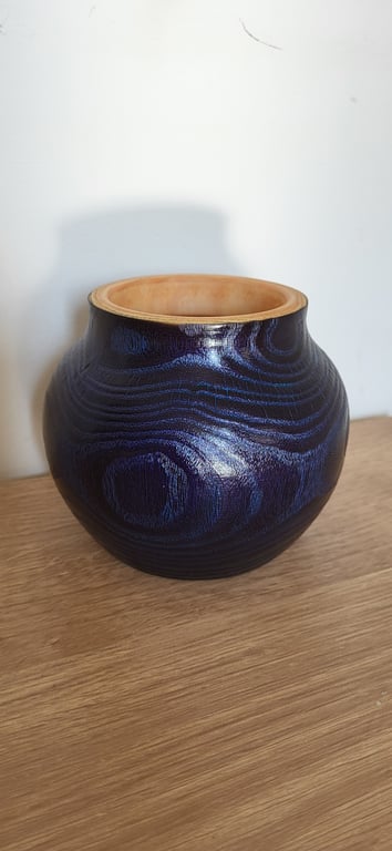 Unique burnt ash vase