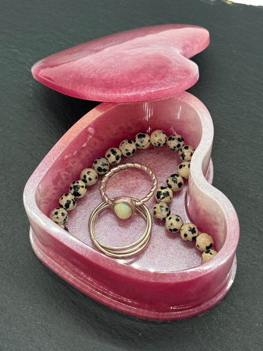 Heart shaped trinket box