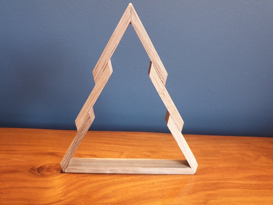 Wood Christmas tree modern alternative Oak tree Folksy