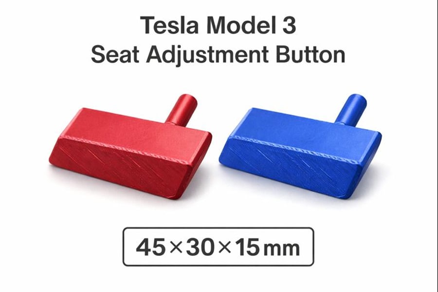 Tesla model 3 seat adjustment button - 45 - 30 - 15mm