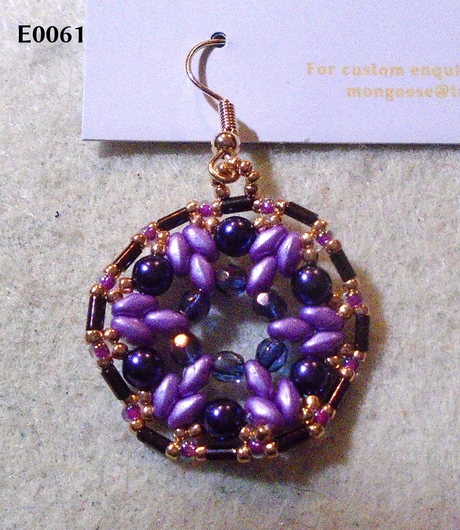 1920s-style bead earrings (customisable)