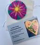 Machine embroidered flower brooch - Image 4