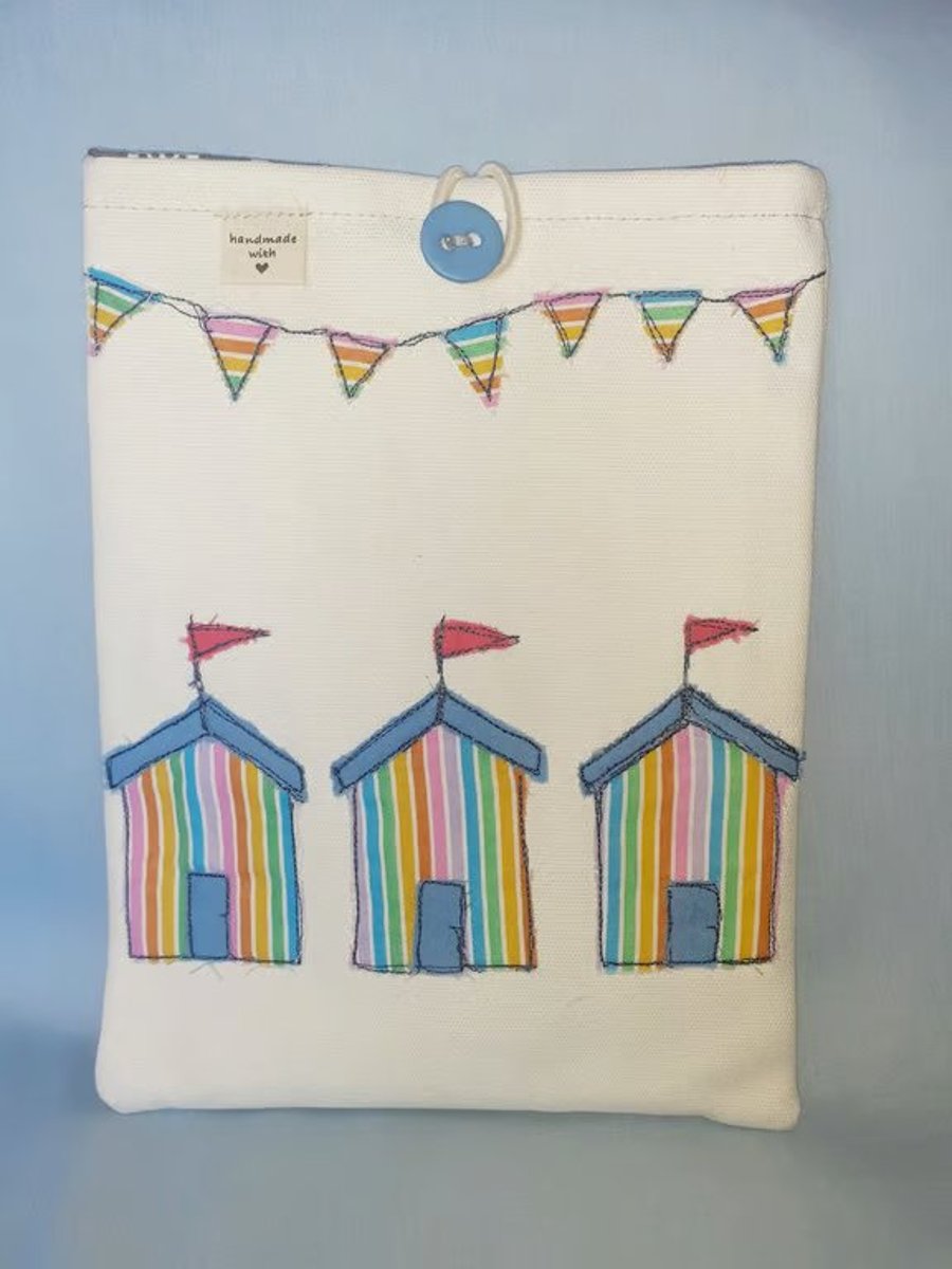 Book Sleeve Storage Sleeve Beach Huts & Bunting