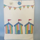 Book Sleeve Storage Sleeve Beach Huts & Bunting