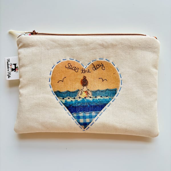 Sea Swim Themed Zip Pouch