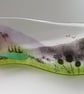 Scottish Highlands landscape, fused glass landscape art, decor for the home.  - Image 4