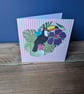 Handmade toucan design card with envelope