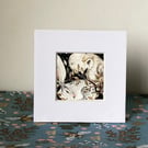 Original Resting Hare with Owl Watercolour 