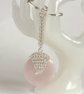Rose Quartz Donut Handbag Charm  - Image 2