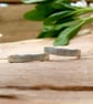 Handmade Personalised Silver Tree Bark Wedding Rings - Image 5