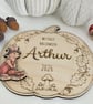 Personalised My First Halloween Plaque - Arthur Rabbit Wooden Keepsake