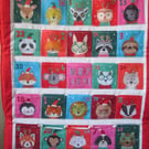 festive animal fabric Advent Calendar 