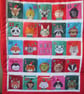 festive animal fabric Advent Calendar 