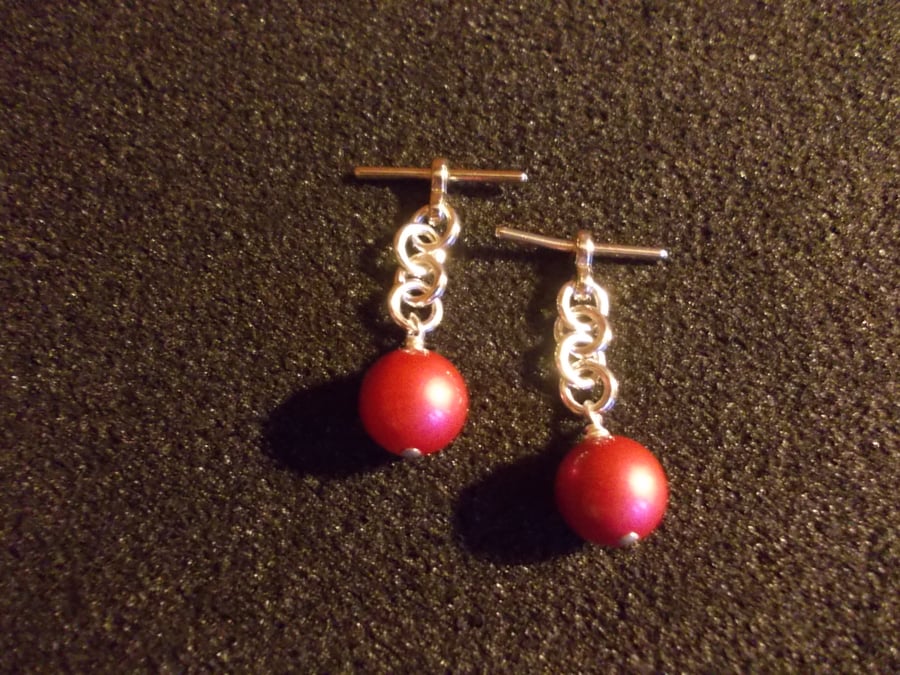 Metallic mulberry cufflinks