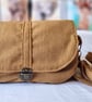 Beige Soft Corduroy Handbag