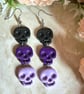Midnight Skull Cascade Earrings - Image 3