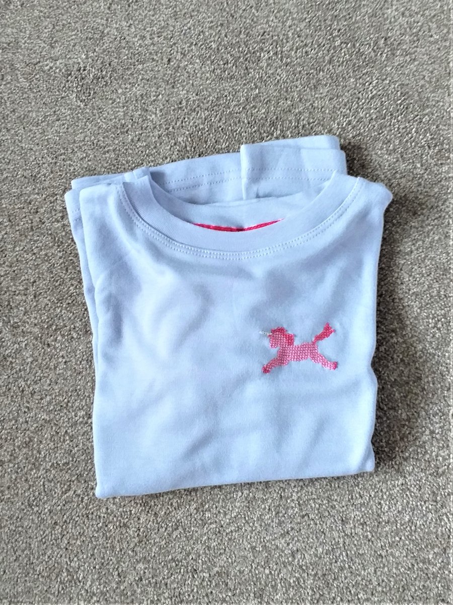 Unicorn long-sleeve T-shirt age 7