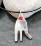 Upcycled elephant fork pendant - Image 2