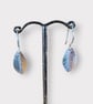 Textured leaf earrings. - Image 2