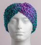 Earwarmer headband crochet chunky handmade textured cosy - Image 1