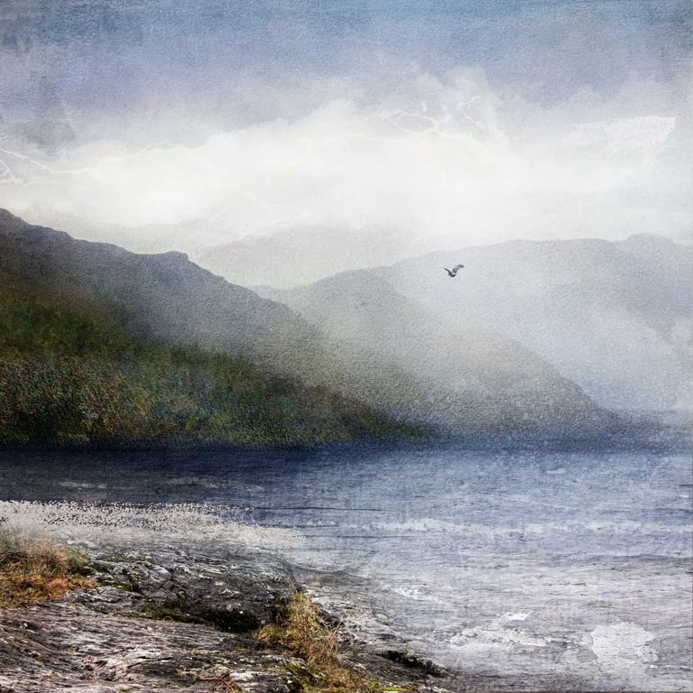 Loch Lomond Light. Archival art print by Scottish artist Carol McEwan
