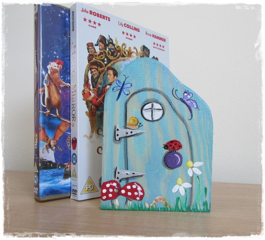 Fairy Door, Wooden Fairytale Door Handpained & Handmade
