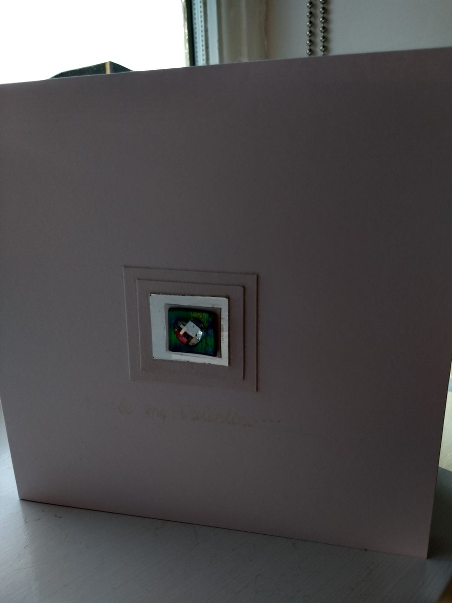 Pure  faceted heart valentine's Day card